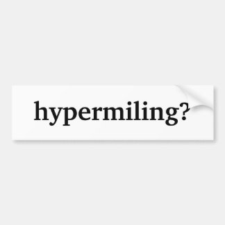 Autocollant De Voiture hypermiling ?