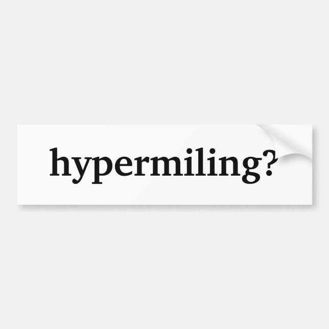 Autocollant De Voiture hypermiling ? (Devant)