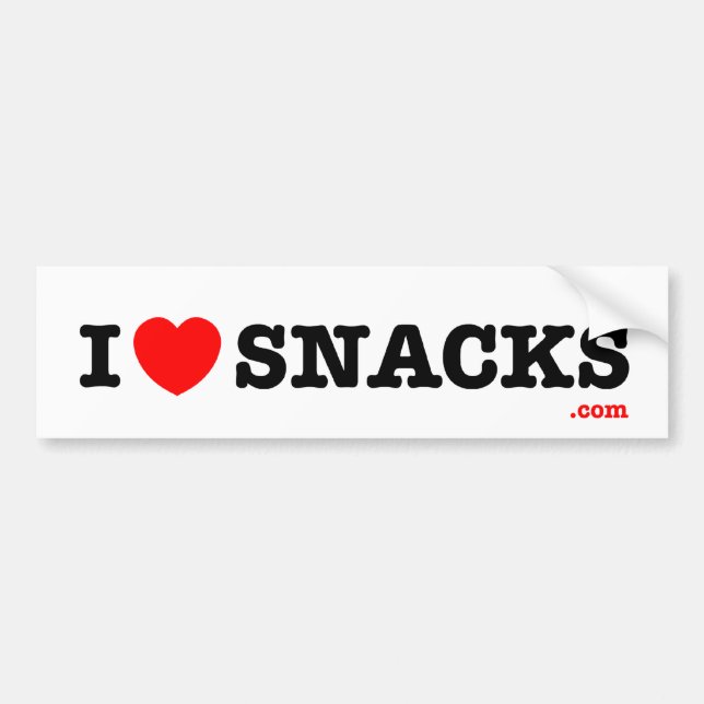 Autocollant De Voiture i<3snacks - adhésif pour pare-chocs (Devant)
