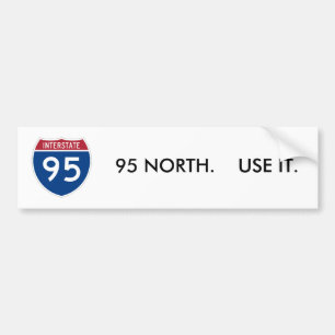 Autocollant De Voiture I-95_svg, NORD 95. EMPLOYEZ-LE