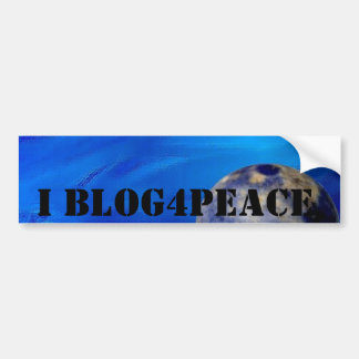 Autocollant De Voiture I adhésif pour pare-chocs de Blog4Peace