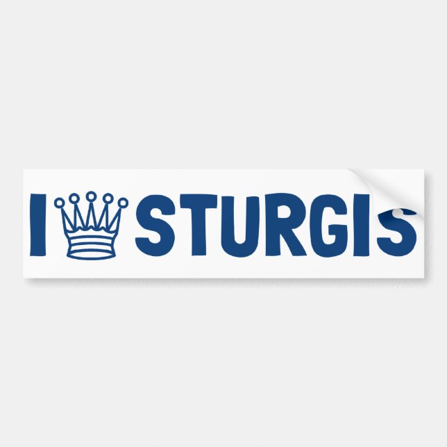 Autocollant De Voiture I adhésif pour pare-chocs de la Reine Sturgis (Devant)