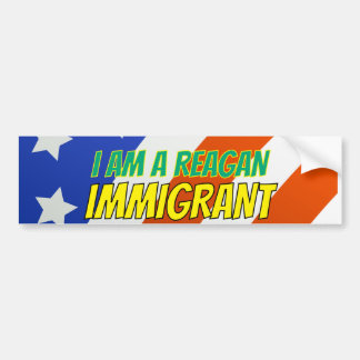 Autocollant De Voiture I am a Reagan Immigrant