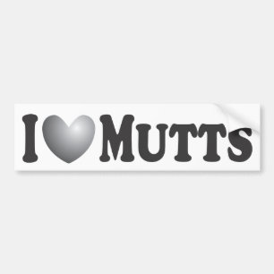 Autocollant De Voiture I chiens de coeur - adhésif pour pare-chocs