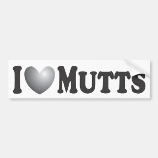 Autocollant De Voiture I chiens de coeur - adhésif pour pare-chocs