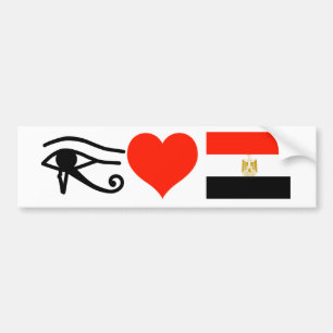 Autocollant De Voiture I coeur Egypte