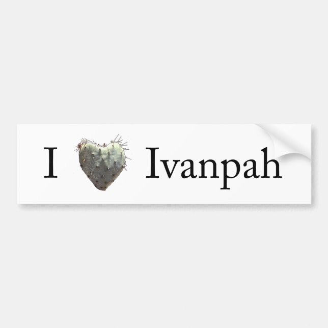 Autocollant De Voiture I [coeur] Ivanpah (Devant)
