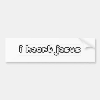 Autocollant De Voiture i coeur Jésus