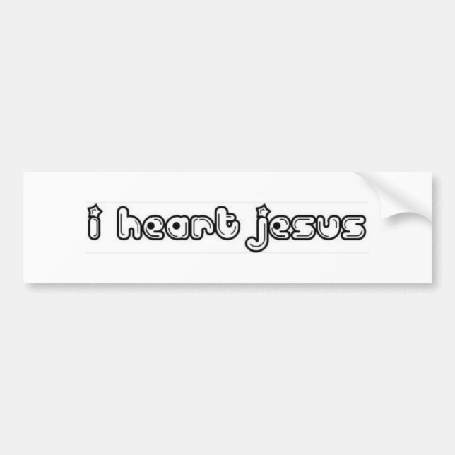 Autocollant De Voiture i coeur Jésus (Devant)