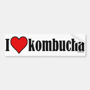 Autocollant De Voiture I coeur Kombucha