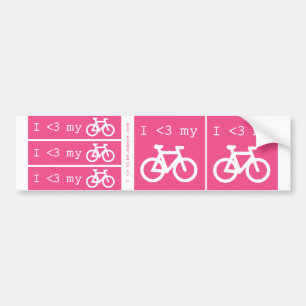 Autocollant De Voiture I (coeur) mon vélo