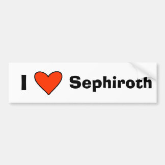 Autocollant De Voiture I coeur Sephiroth