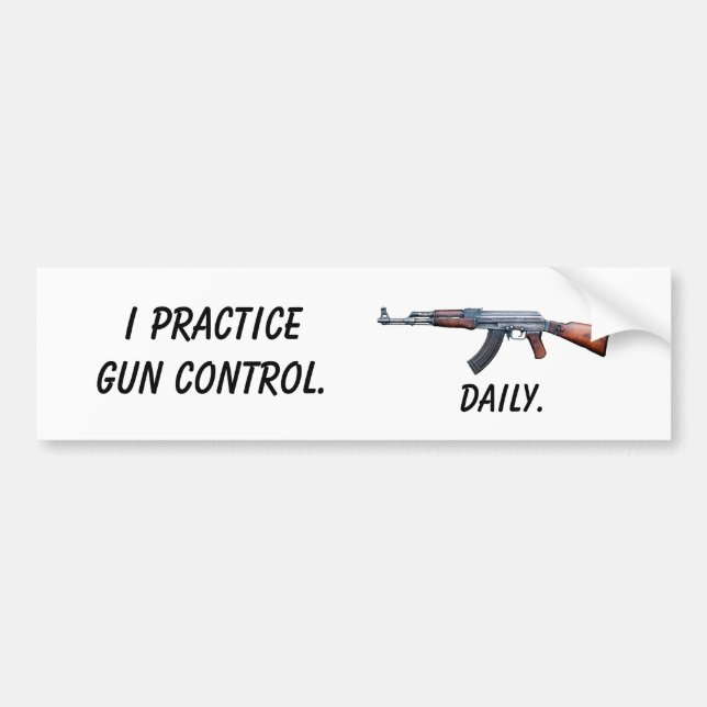 Autocollant De Voiture I contrôle de PracticeGun, quotidien (Devant)