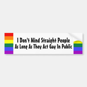 Autocollant De Voiture I Don't Mind Straight