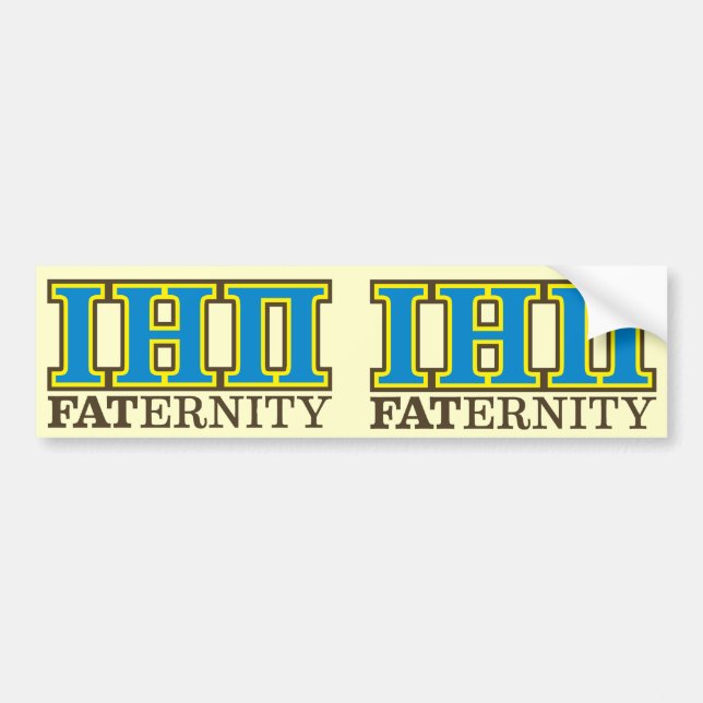 Autocollant De Voiture I double adhésif pour pare-chocs d'Eta pi (Devant)