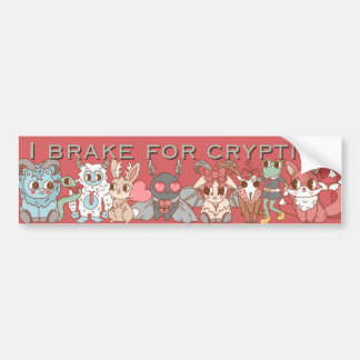 Autocollant De Voiture i frein pour cryptids mothman bumper sticker