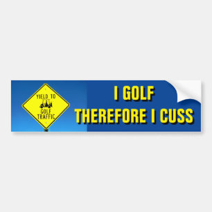 Autocollant De Voiture I Golf Par Conséquent Coussins -Golf Panier Bumper