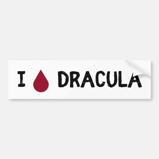 Autocollant De Voiture I [Goutte sanguine] Dracula (Devant)