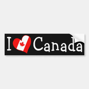 Autocollant De Voiture I Heart Canada