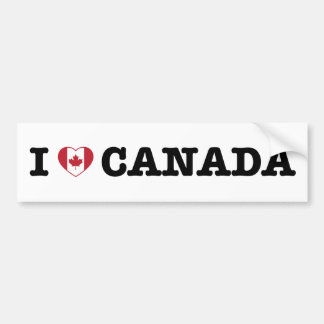 Autocollant De Voiture I Heart Canada