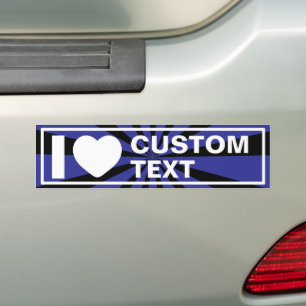 Autocollant De Voiture I Heart Custom Retro