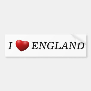 Autocollant De Voiture I Heart England bk bsct