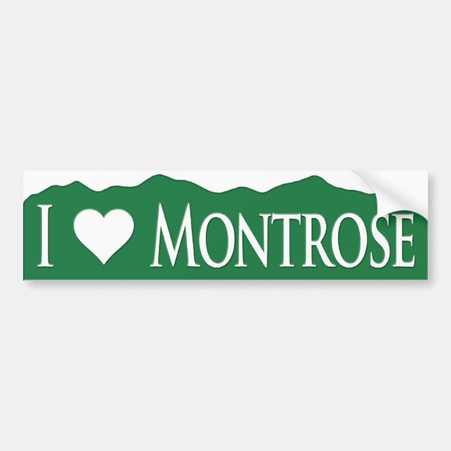 Autocollant De Voiture I <heart> Montrose (Devant)