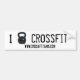 Autocollant De Voiture I kettlebell CrossFit Bumper (Devant)