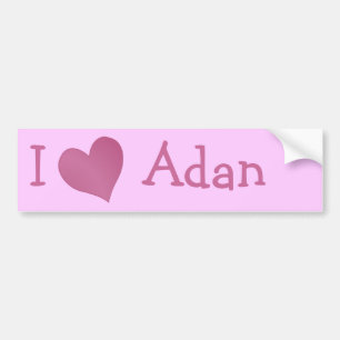 Autocollant De Voiture I Love Adan
