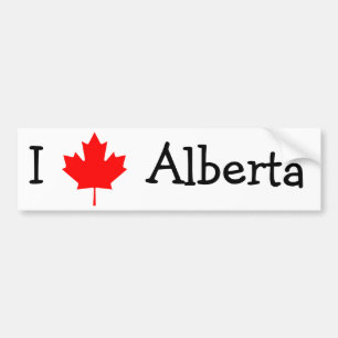 Autocollant De Voiture I Love Alberta