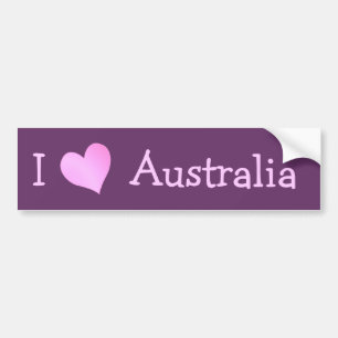Autocollant De Voiture I Love Australia