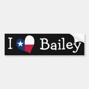 Autocollant De Voiture I Love Bailey