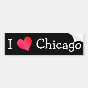 Autocollant De Voiture I Love Chicago