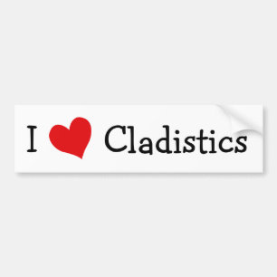 Autocollant De Voiture I Love Cladistique