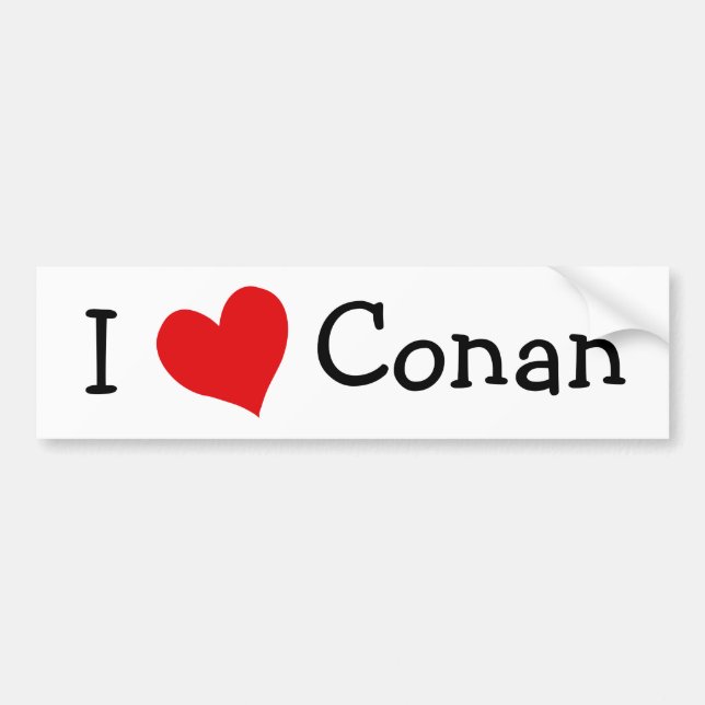 Autocollant De Voiture I Love Conan (Devant)