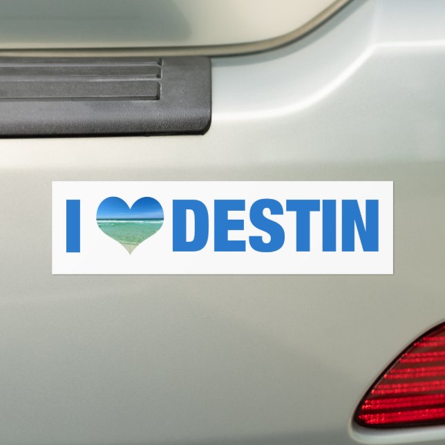 Autocollant De Voiture I Love Destin Florida Cute Beach (En voiture)