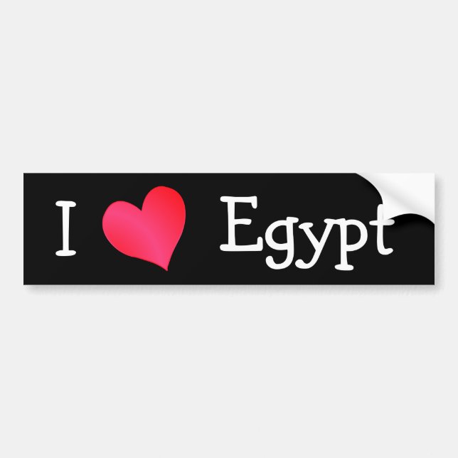 Autocollant De Voiture I Love Egypt (Devant)