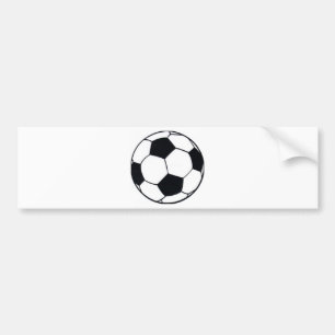 Autocollant De Voiture I Love Football (Soccer) Coeur du jeu : I Love