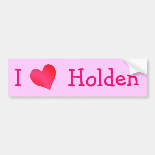 Autocollant De Voiture I Love Holden (Devant)