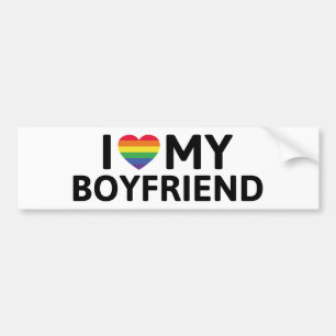 Autocollant De Voiture I Love My Boyfriend