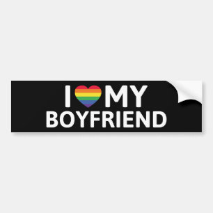 Autocollant De Voiture I Love My Boyfriend