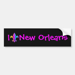 Autocollant De Voiture I Love New Orleans Bumper Sticker