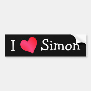 Autocollant De Voiture I Love Simon