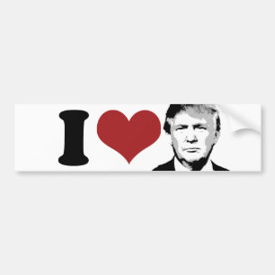 Autocollant De Voiture I Love Trump for President Bumper —.png