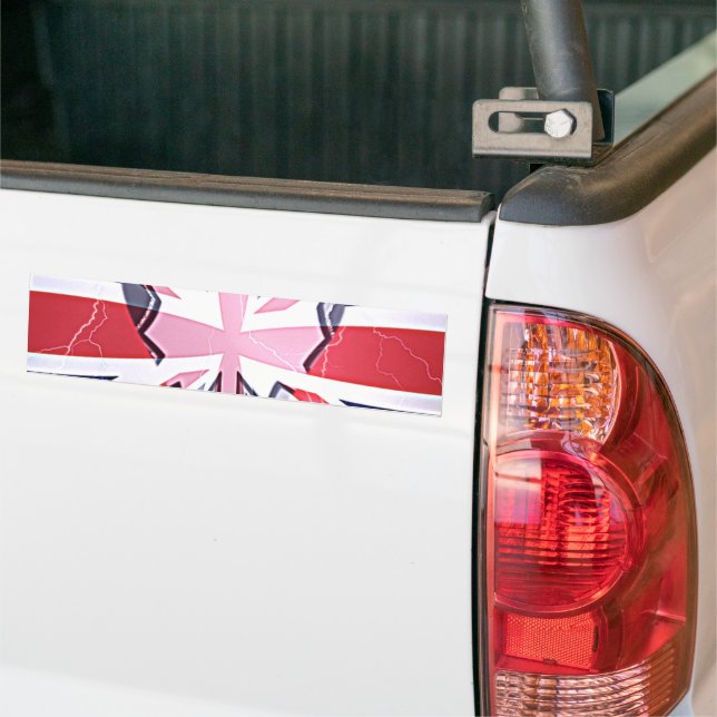 Autocollant De Voiture I Love UK Art Print (Sur camion)