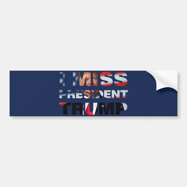 Autocollant De Voiture I Miss Président Trump (Devant)