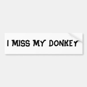 AUTOCOLLANT DE VOITURE I MLLE MY DONKEY