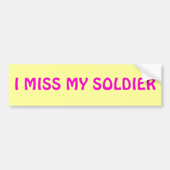 AUTOCOLLANT DE VOITURE I MLLE MY SOLDIER (Devant)