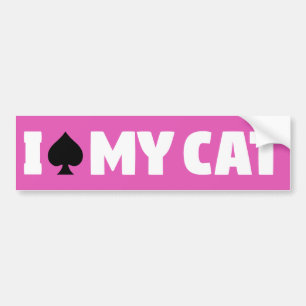 Autocollant De Voiture I pelle mon chat (j'ai stérilisé mon chat)
