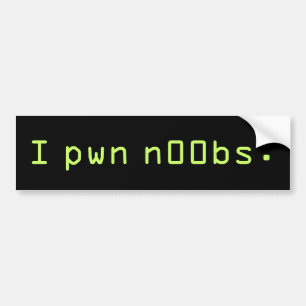Autocollant De Voiture I pwn n00bs.